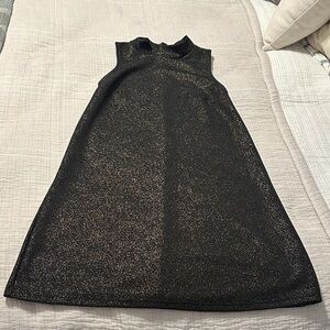 Ginger G Black Glitter Mini Dress